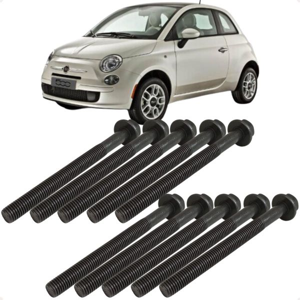 Jogo Parafusos Cabeçote Fiat Motor 1.0 1.3 1.4 8v Evo Fire