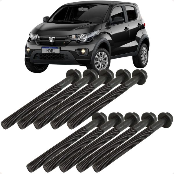 Jogo Parafusos Cabeçote Fiat Motor 1.0 1.3 1.4 8v Evo Fire