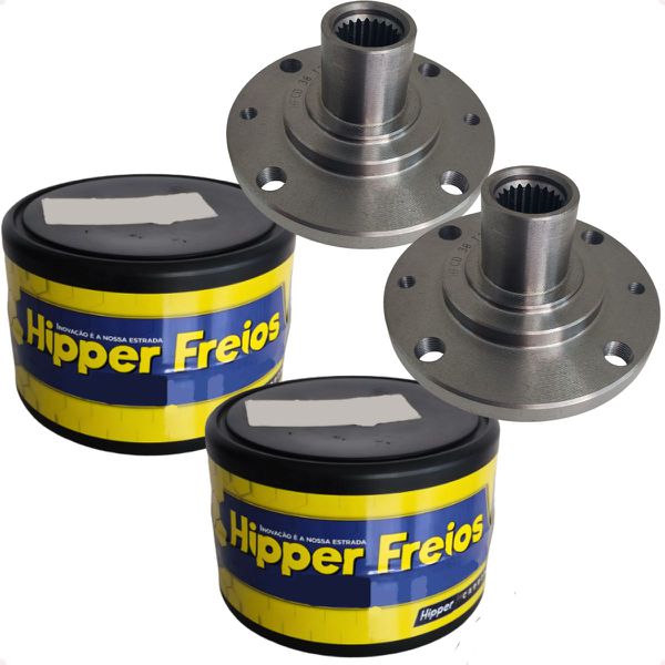 Par Cubo Roda Dianteiro Sem Rolamento Palio Siena Palio Weekend Idea Hipper Freios HFCD38