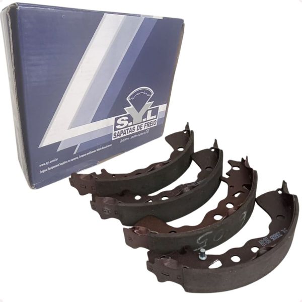 Jogo Sapatas Lonas Freio Traseiro Kicks Versa SYL 206805