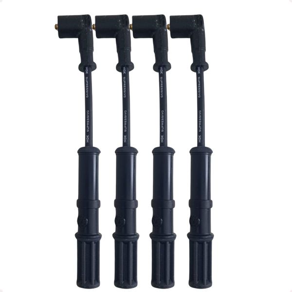 Kit Cabos e Velas Ignição Fiorino Uno Grand Siena Palio Punto Strada 500 1.4 8v Evo Flex NGK SCT64 ZKR8B10