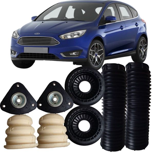 Kit Coxim Batente Amortecedor Dianteiro Focus 1.6 2.0 16v 2014 A 2019 Sampel SK259S