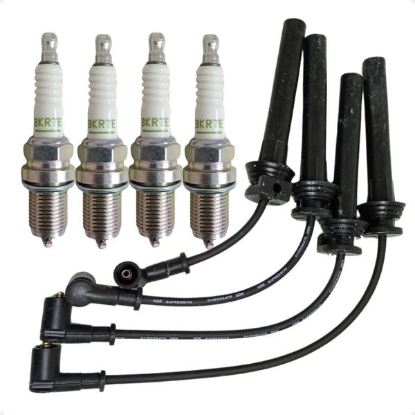 Jogo Cabo E Vela Doblo Idea Palio Weekend Punto Strada Bravo Linea 1.6 1.8 16v E-torq Flex 2011 2012 Ngk BKR7E SCT66