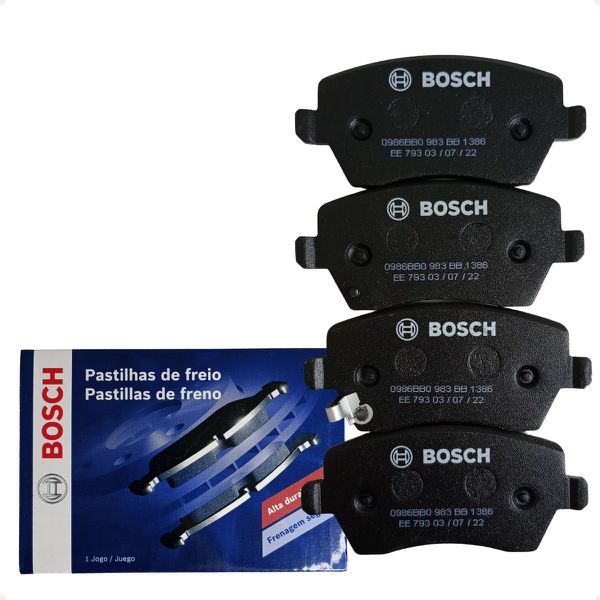 Jogo Pastilhas Freio Dianteiro Captur Duster Zoe Bosch 0986BB0983