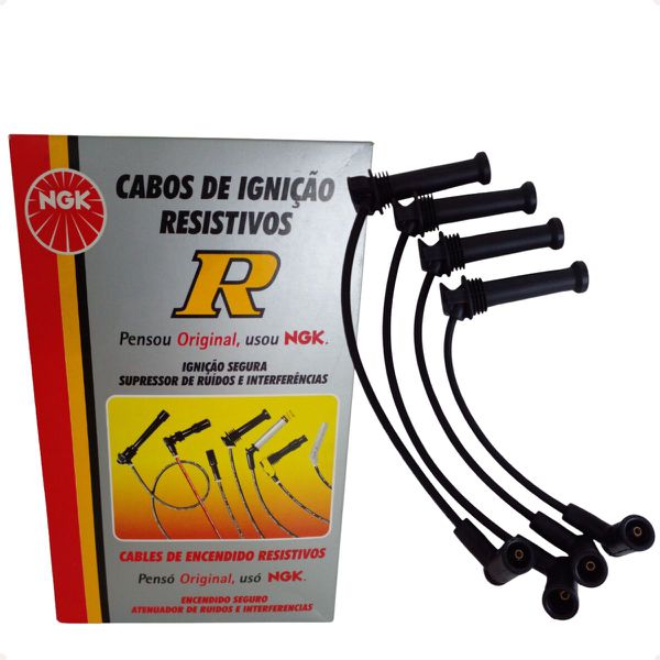 Kit Jogo Cabos E Velas Ignição Ranger 2.3 16v Gasolina 2001 A 2012 NGK SCF26 TR5 