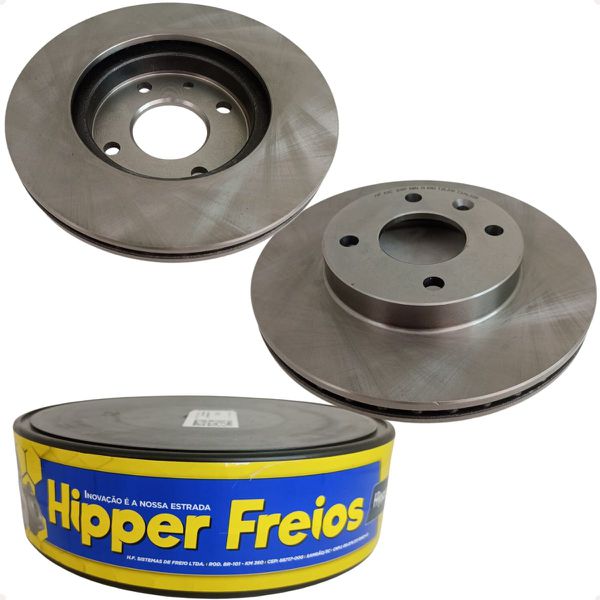 Kit Discos e Pastilhas Freio Dianteiro Onix Prisma 1.0 1.4 8v Flex 2013 A 2019