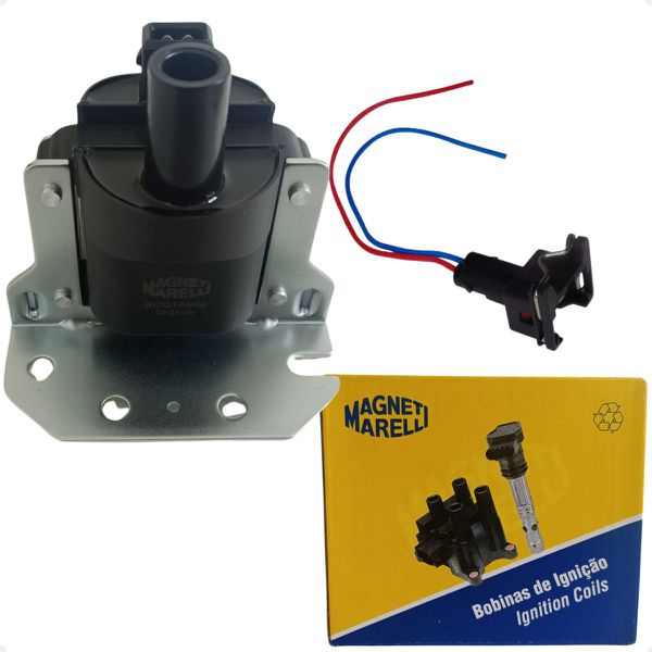 Bobina Ignição Com Conector Gol Parati Saveiro Santana 1.6 1.8 2.0 AP Mi Gasolina/Alcool 1997 a 2006