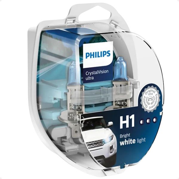 Kit Lâmpada H1 Farol Neblina e Lanterna Super Branca Philips