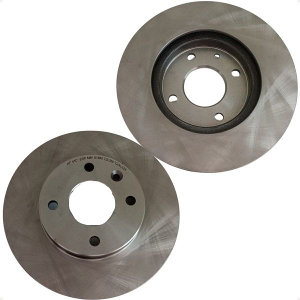 Kit Discos e Pastilhas Freio Dianteiro Onix Prisma 1.0 1.4 8v Flex 2013 A 2019