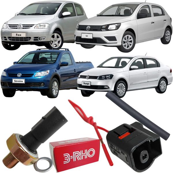 Cebolinha Óleo Motor Com Chicote Plugue Gol G5 G6 Fox Saveiro Voyage 1.0 1.6 8v EA111 