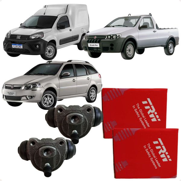 Par Cilindro Burrinho Roda Freio Palio Weekend Strada Fiorino TRW RCCR02120