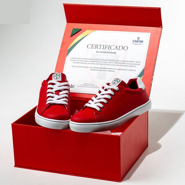 Tênis Canton Sports Limited Edition Portuguesa 500 - Vermelho
