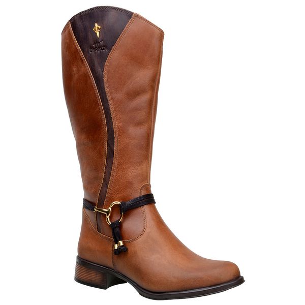 Bota Feminina Beretta Montaria Em Couro Nobre Castor CAPELLI BOOTS