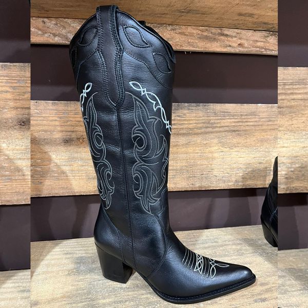 Bico Fino Bota De OnÃ§a Cano Longo Bota OnÃ§a Lia Line Bota