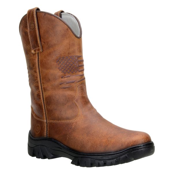 Bota botina masculina country clearance couro nobre confort exclusiva