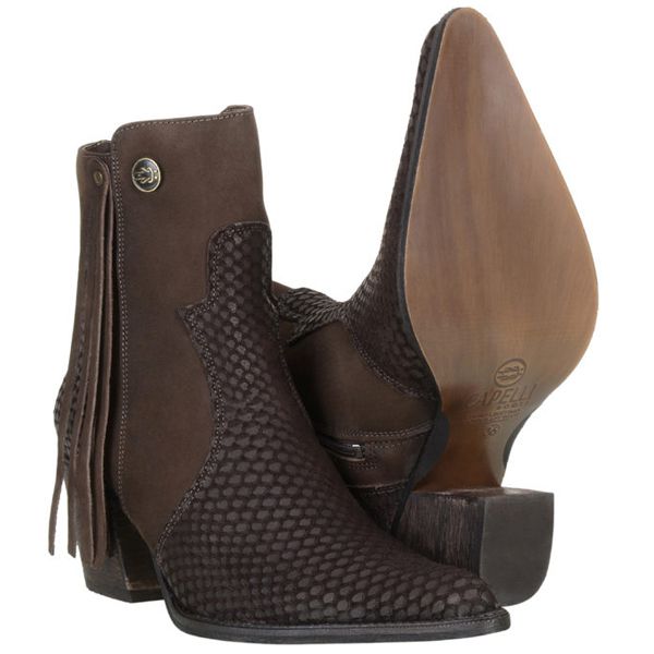 Bota Bico Fino Feminina Country De Cano Curto Snaker Cor Café