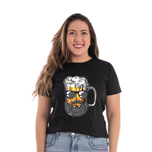 Camiseta Baby Look Caneca De Barba