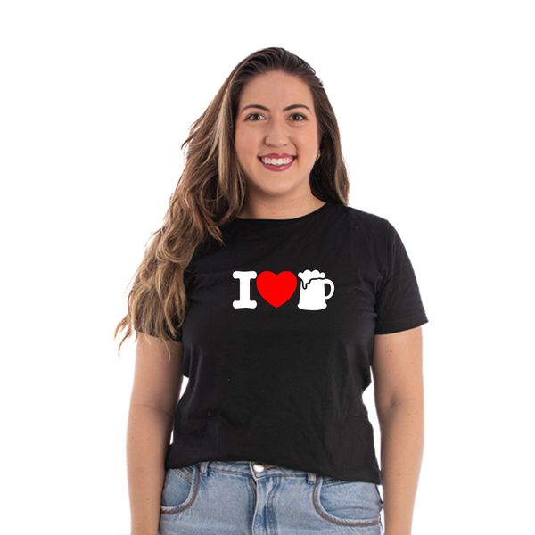 Camiseta Baby Look i Love Beer
