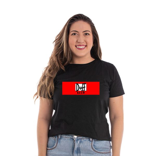 Camiseta Baby Look Open Beer - Estampada Duff Pequeno