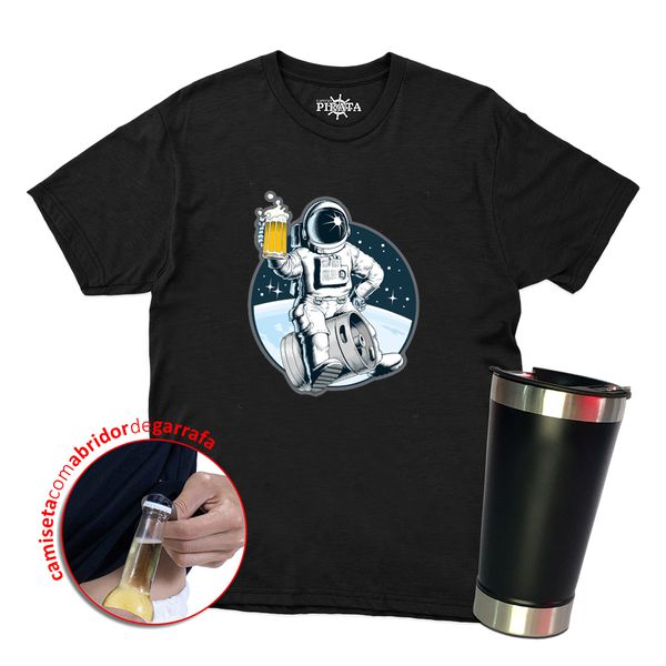 Camiseta + Copo Astronauta