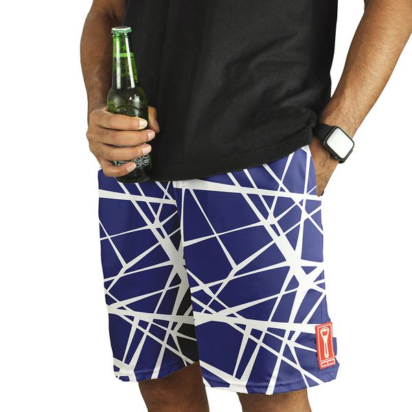 Beermuda Azul Geométrico