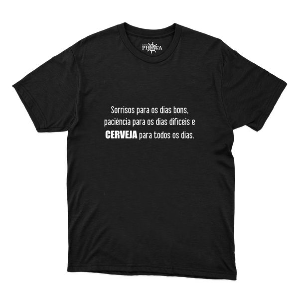 Camiseta Cerveja Para Todos Os Dias