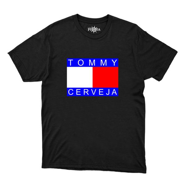 Camiseta Frases Tommy Cerveja Masculina com Abridor 