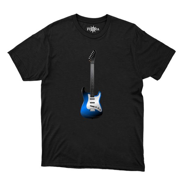 Camiseta Guitarra Azul