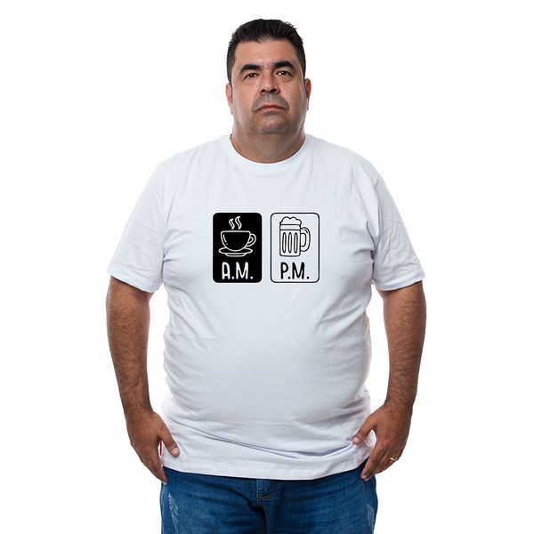 Camiseta Plus Size A.m. P.m