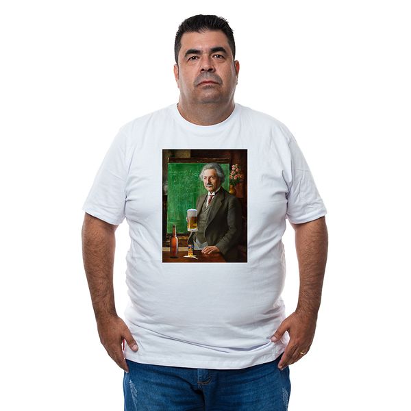 Camiseta Plus Size Albert Einstein