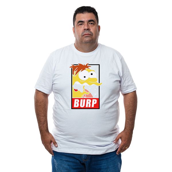 Camiseta Plus Size Barney Gumble Burp