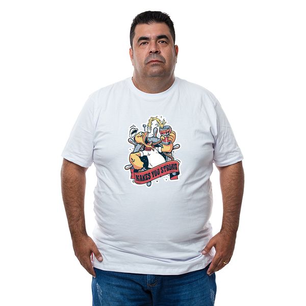 Camiseta Plus Size Homer Simpsons.