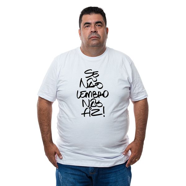 Camiseta Plus Size Se Não Lembro Não Fiz