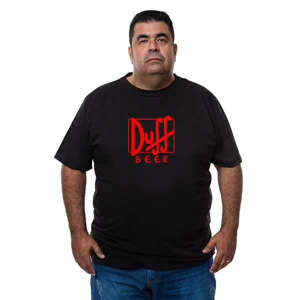 Camiseta Plus Size - Frase Duff Beer.