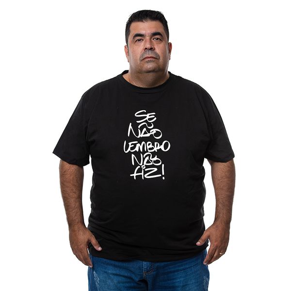 Camiseta Plus Size Se Não Lembro Não Fiz