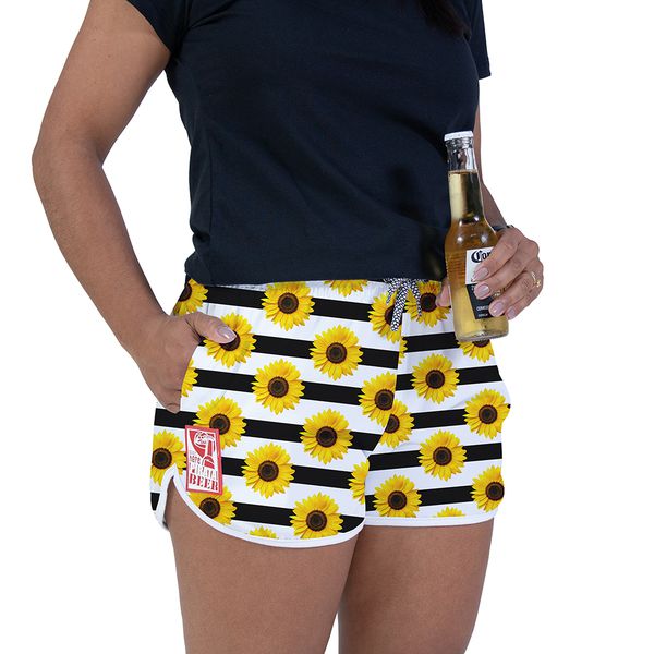 Short Feminino Listrado Floral