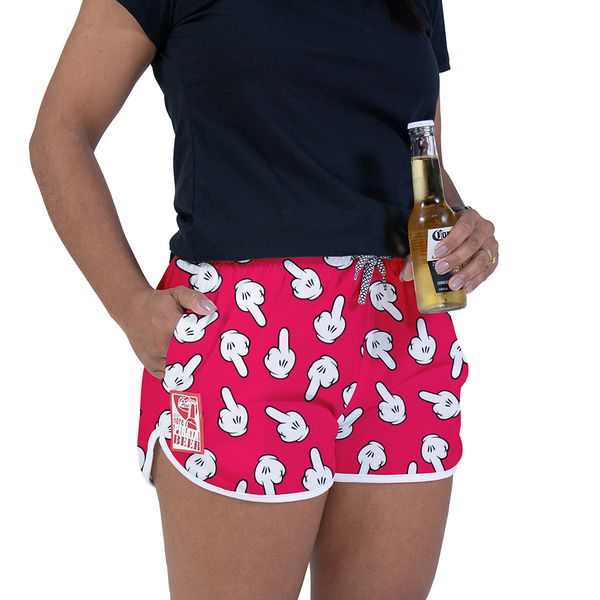 Short Feminino Fu** Rosa