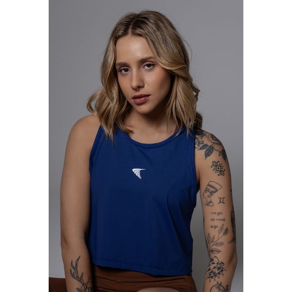 Regata Cropped Invicta Azul