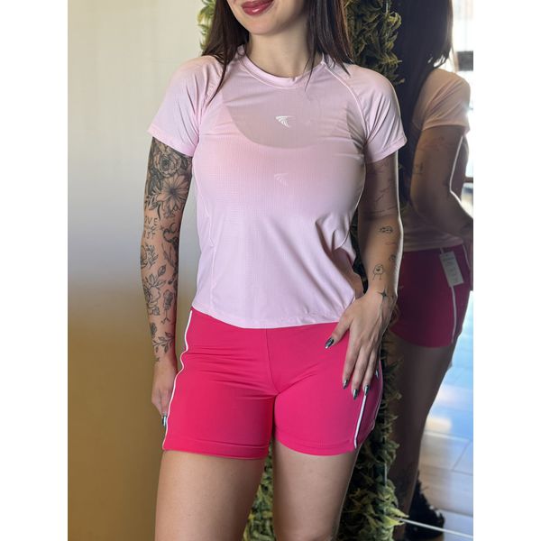 Camiseta Feminina Rize Rosa bebê