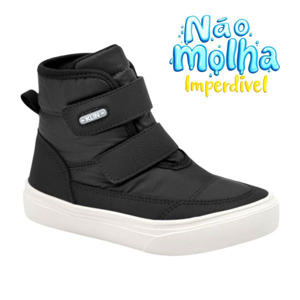 TENIS INFANTIL KLIN CANO ALTO FREESTYLE MINI 260102000 Preto