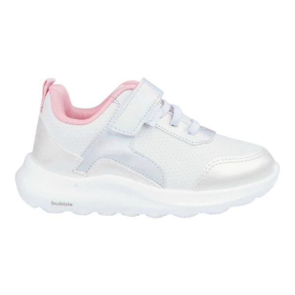TÊNIS INFANTIL PAMPILI BUBBLE BRANCO E PRATA 746011000 Prata