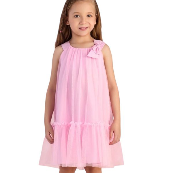 VESTIDO INFANTIL ROSA FUNNY RAIN MON SUCRÉ 3126128 Rosa