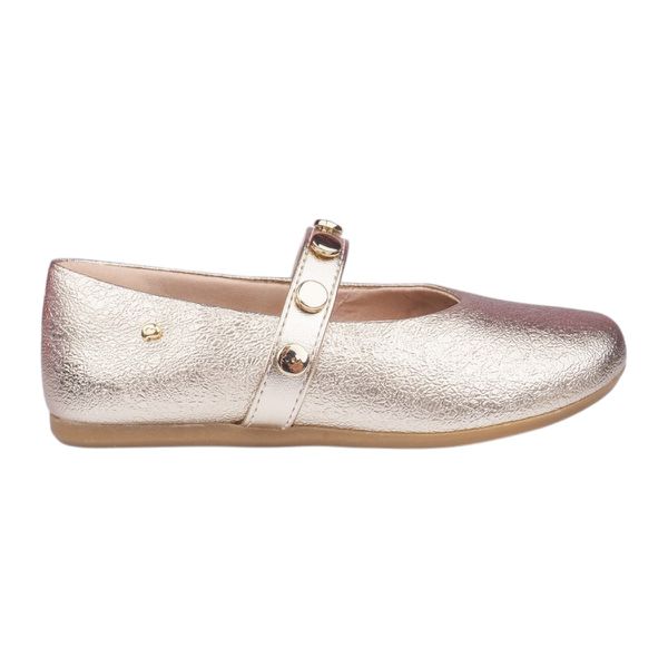 SAPATILHA INFANTIL PAMPILI DOURADO METALIZADO CLÁSSICA 75801 Dourado