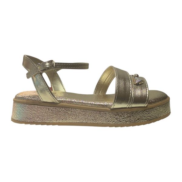 SANDÁLIA INFANTIL ANABELA PAMPILI ALANA DOURADO 756013000 Dourado