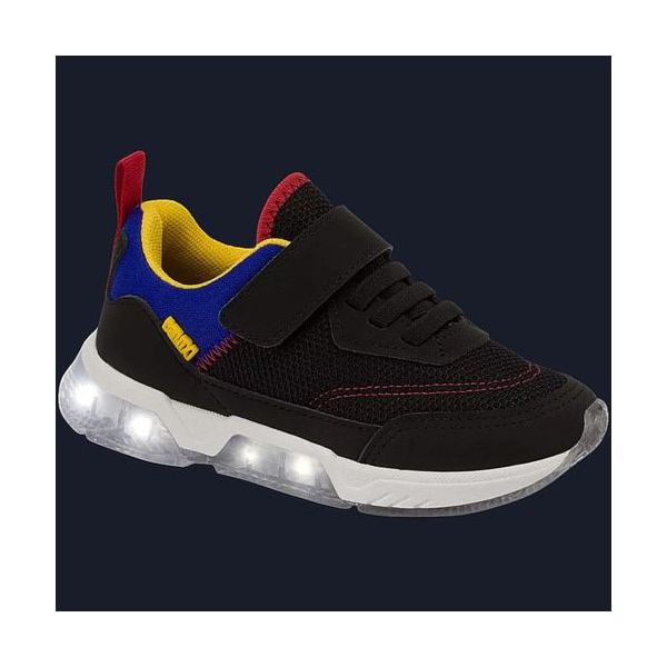 TÊNIS INFANTIL KLIN LUZINHA LED LIGHT PRETO 604065000 Preto