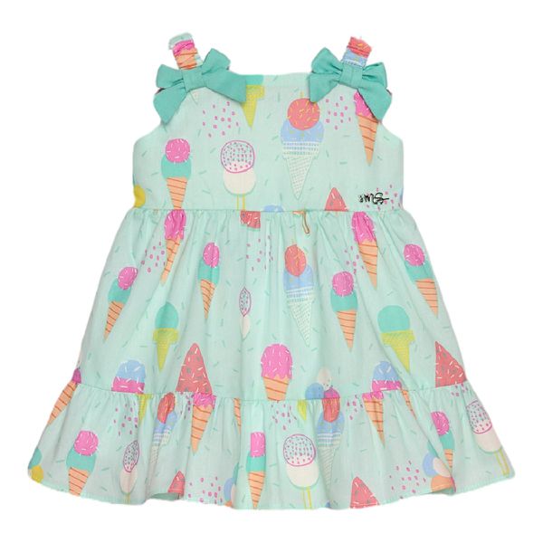 VESTIDO BEBÊ MON SUCRÉ VERDE SORVETE GELATO 3125048 