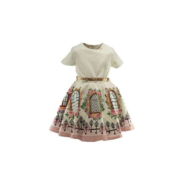 Vestido Infantil Festa Luluzinha Tema Pássaros Jardim 1916232