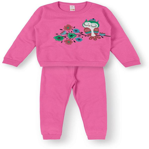 2078 CONJUNTO MOLETOM INFANTIL MARISOL Rosa