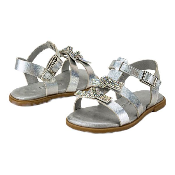 SANDÁLIA PRATA INFANTIL BIBI SHINE MINI PRATA 1233013 | CARAMELADA