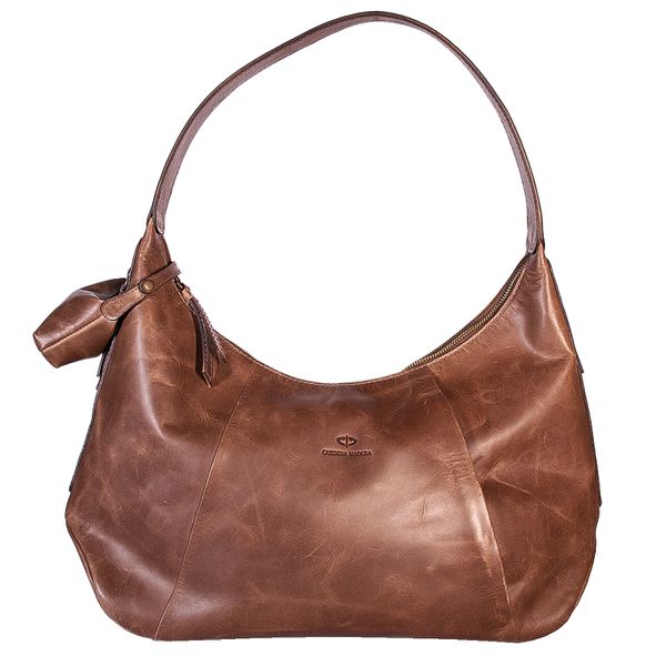 Bolsa Feminina em Couro Marrom Rustico Ariane